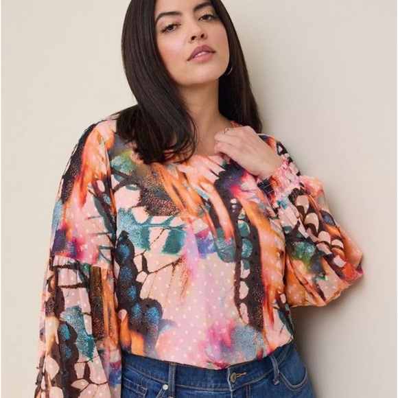 torrid Tops - Torrid 2x chiffon blouse